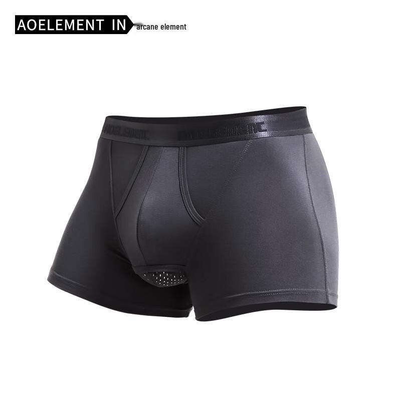Aoyuansu Men's Modal Separation Pouch Boxer Briefs 3-Pack