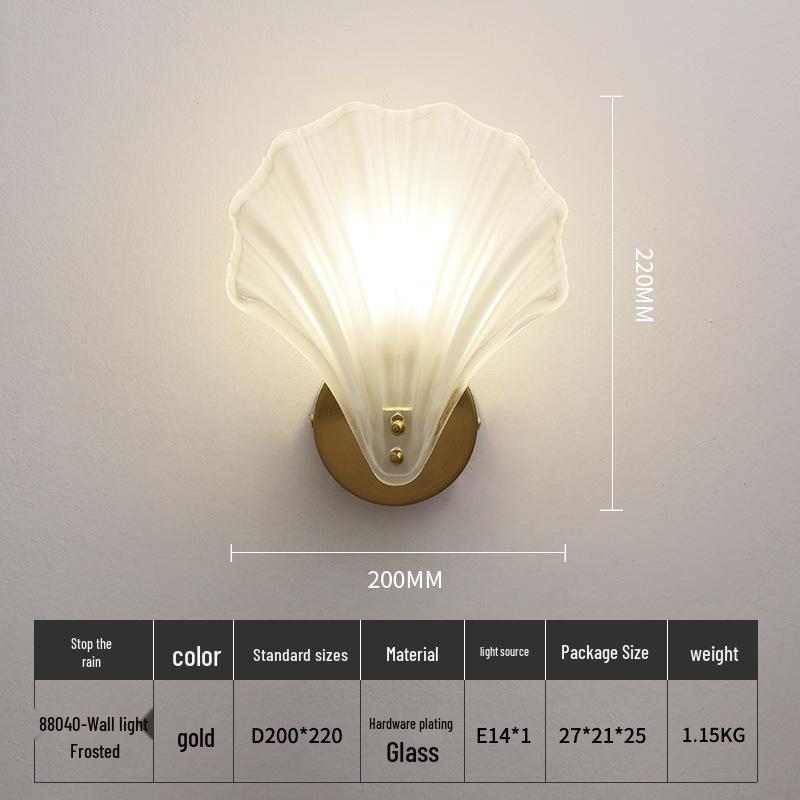 Elegant Shell Wall Lamp for Living Room, Bedroom, Hotel, and Corridor Décor