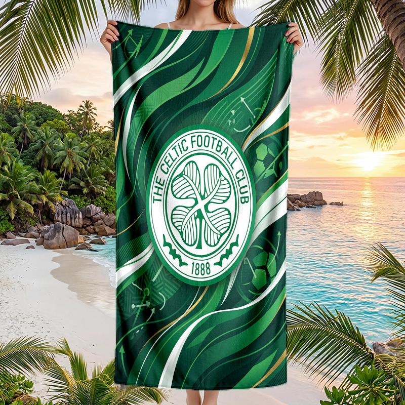 Asciugamano da Spiaggia Celtic FC Asciugatura Rapida Microfibra Assorbente Portatile da Viaggio Asciugamano da Nuoto