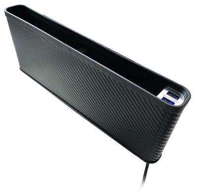 Kashimura Side Pocket with 2 USB Car Side Storage Seat 2 USB Side Storage Carbon Insert Fits Seat Ports, Box, Pocket, Ports, Tray, Box, Fiber, Type,
