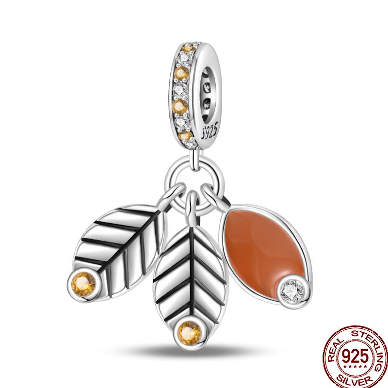 Copper Dessert Afternoon Tea Series Pink Zircon Sweets Playground Series Suitable Fit Pan Original Bracelet Diy