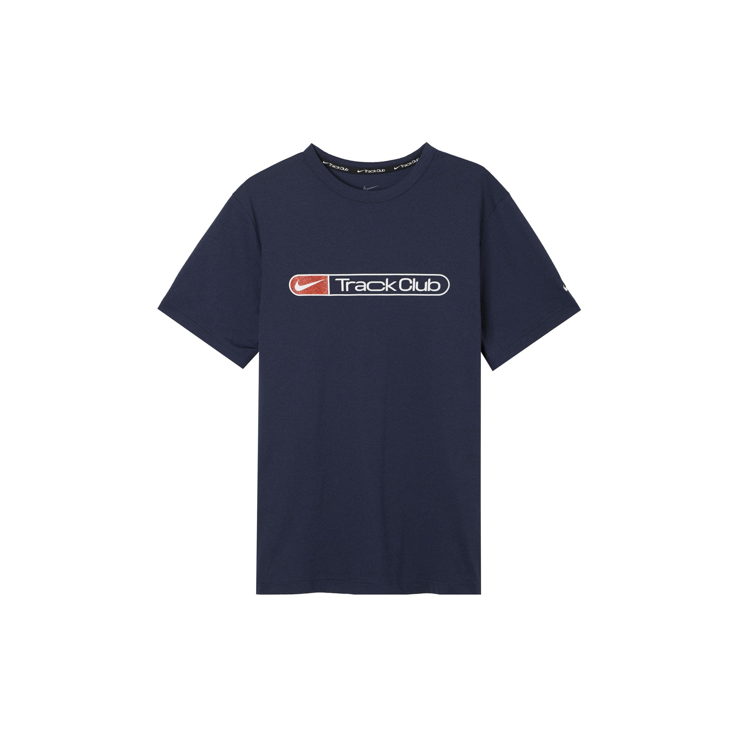 Nike Hyverse Track Club Dri-FIT T-Shirt Asia Sizing Navy Men s FZ0291-410 M