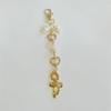Stylish Bead Bows Key Chain Aesthetic Charm Fashion Bag Pendant Elegant Key Holder Purse Accessory for Bags and Purses