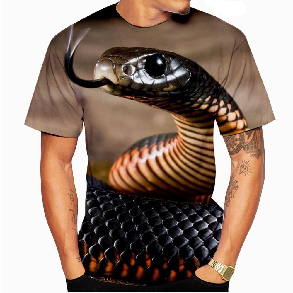 2023New Fashion 3d Printed Snake T Shirts Casual Short Sleeve Men/Women Funny Cool T-shirt Hip Hop Tops Tees