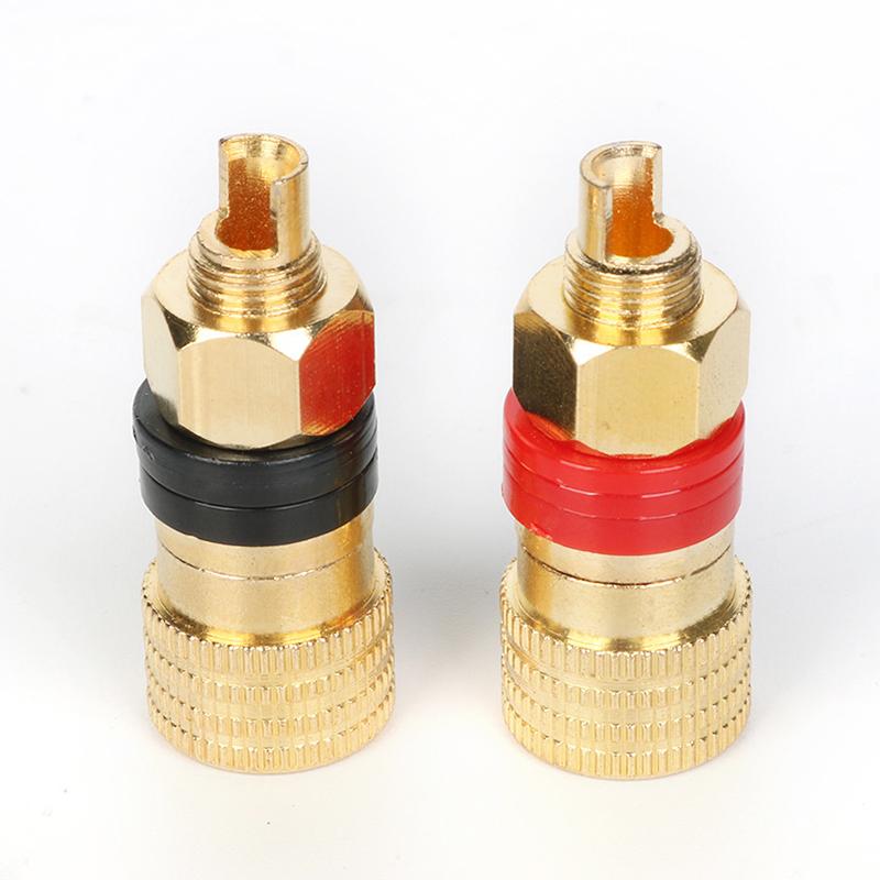 

10Pcs Speaker Amplifier Gold-plated 4mm Banana Plug Socket HIFI Cable Lithium Battery Banana Connector Binding Post Terminals 10pcs