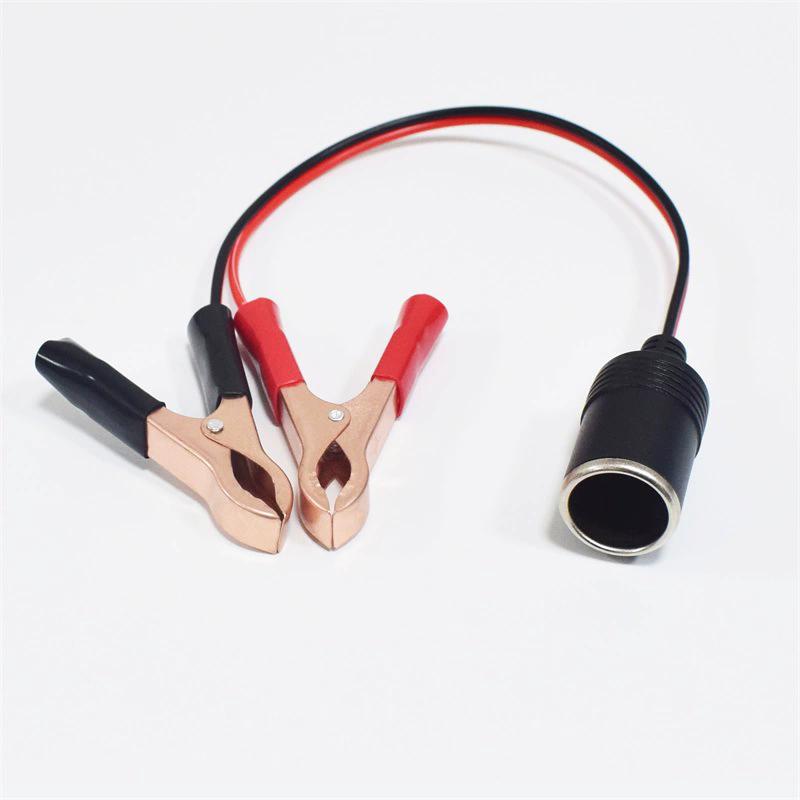 

Автомобильный клеммный зажим-прищепка Адаптер гнезда прикуривателя 12 В/24 В Универсальные автозапчасти Кемпинг Рождество