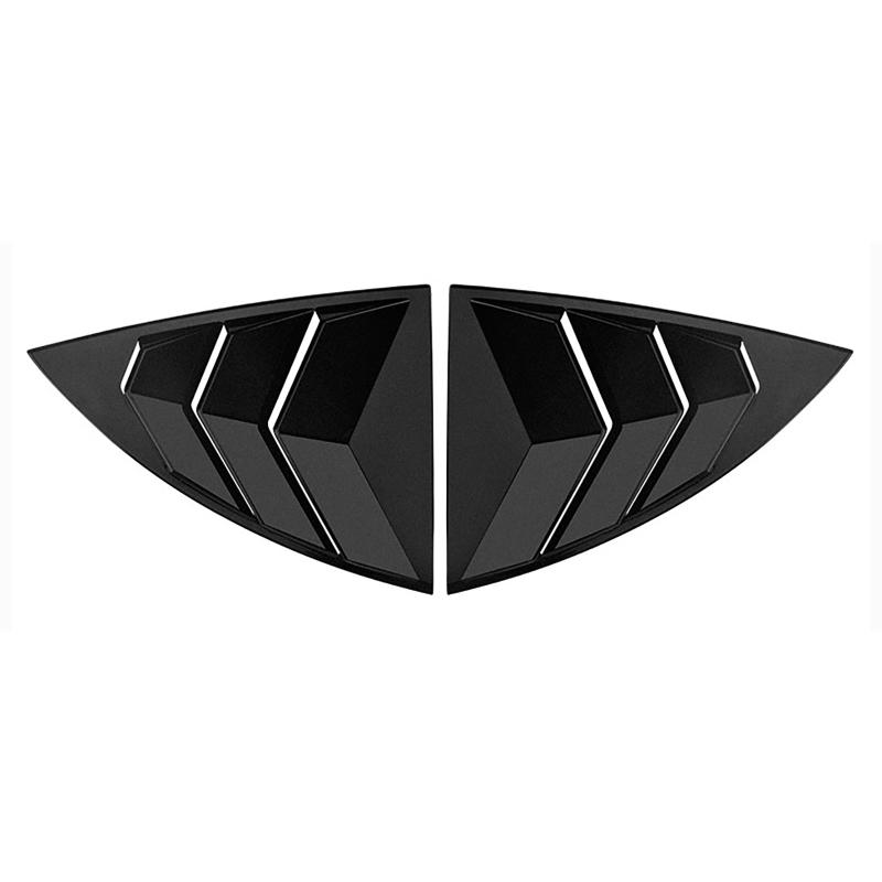 

2 шт./компл., спойлер на боковое окно автомобиля, задний треугольный солнцезащитный козырек для Tesla Model Y матовый черный