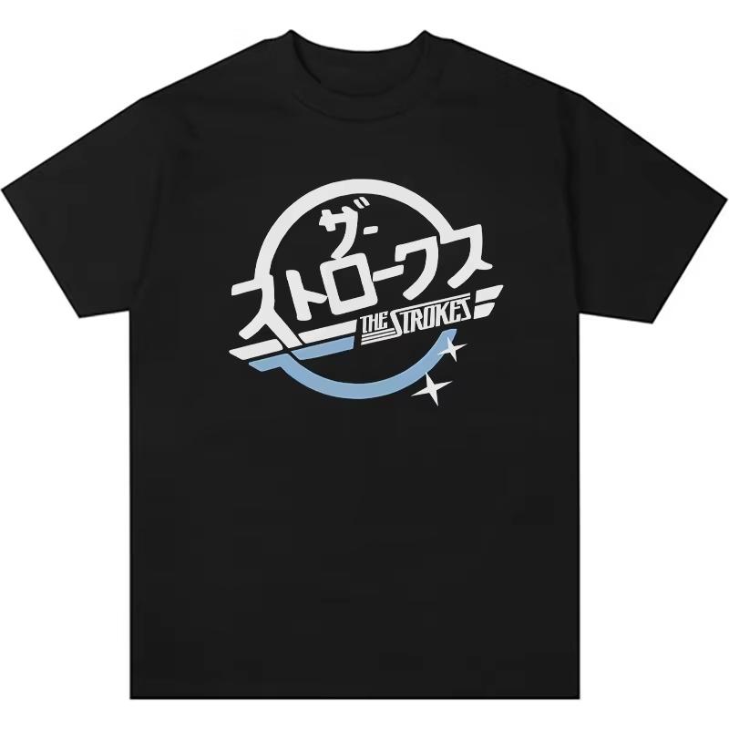 

The Strokes American Rock Band Tshirt Japanese Print Fashion Tshirt Hiphop Streetwear Mens Womens Swag Cotton Tshirt XL