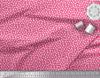 Soimoi Japan Crepe Satin Fabric Clover Leaves Small Print Fabric by Metre 42 Inch