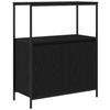 VidaXL Meuble de salle de bain avec étagères chêne noir 76,5x35x95 cm, armoire de rangement de salle de bain, armoire de 861917
