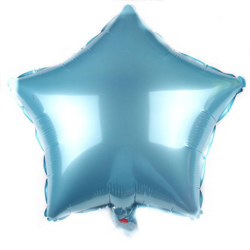 Colour Solid 18" Foil Balloons Heart Star Round Shape For Wedding Birthday Party