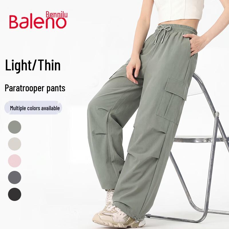 Baleno Women s 2026 Summer Lightweight Straight-Leg Cargo Pants L