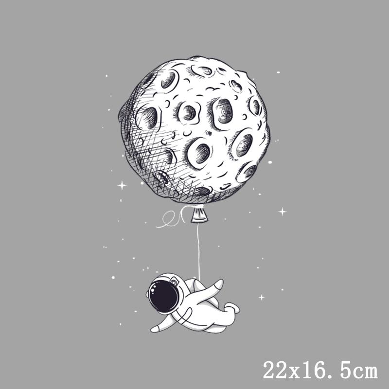 

Планета нашивка термонаклейка на одежду термоперенос на одежду виниловая аппликация луна астронавт термонаклейка на одежду