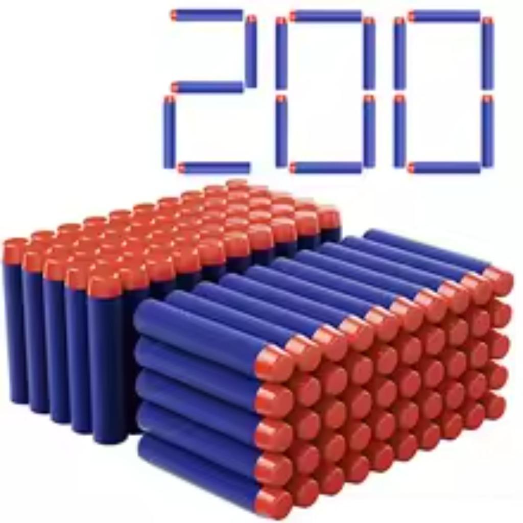 100Pcs Soft Bullets Refill Darts 7.2Cm Round Head Foam Ammo For Toy Gun Blasters Kids Outdoor Shooting Game Accessories Gift