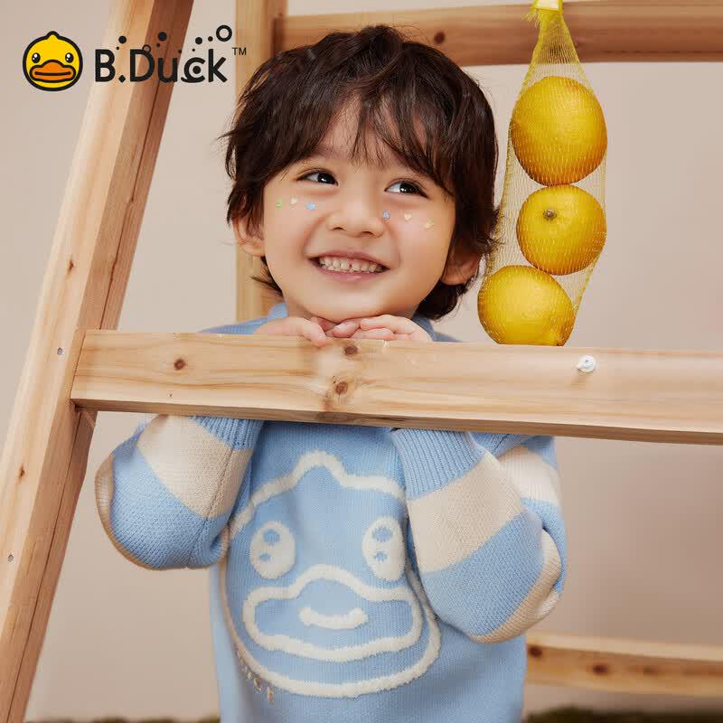 B.Duck Boys' Cartoon Knit Sweater
