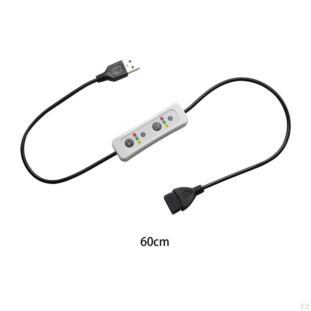 USB Timer Schalter Verlängerung Kabel 3 Geschwindigkeit Einstellbar Controller Kabel für Fan,