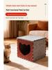 Felt Cat Bed & Scratch Board: DIY Assembly Tunnel, Detachable Semi-Enclosed All-Season Dice-Shaped Bed