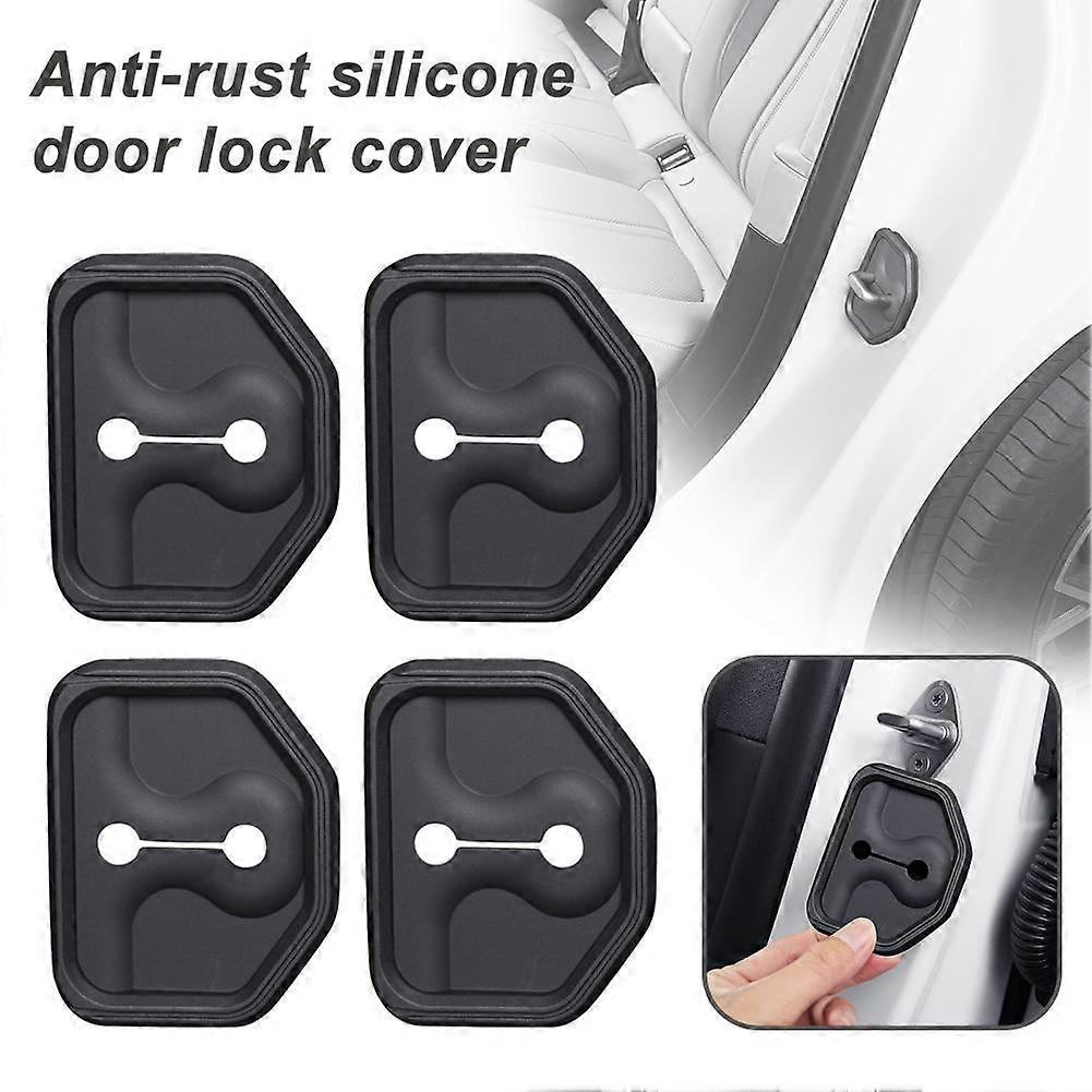 4 Pcs Anti-rust Silicone Door Lock Cover Lock Buckle Mute for EX30