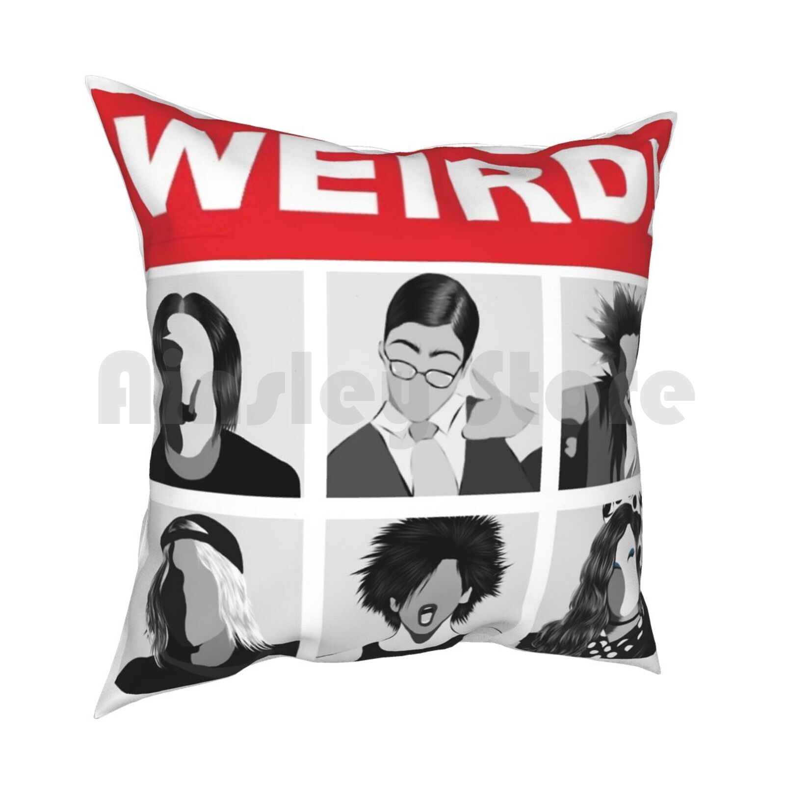 Yungblud Weird Character Album Cover Design Pillow Case Printed Home Soft Throw Pillow Yungblud Weird Weird Yungblud 30x30cm 12x12in