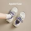 Augustine silver platform dad shoes women's 2025 new summer mesh casual sports shoes lightweight running shoes