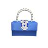 Shiny Diamond Square Bag Diamond Satin Pearl Gift Box Bag Handheld Messenger Bag Ladies Dinner Bag