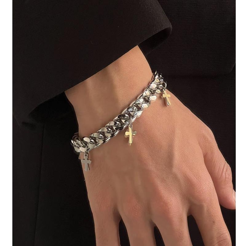 

Браслеты Мужские универсальные ретро-кресты Женские аксессуары Высококачественные ювелирные изделия