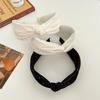PROLY New Fashion Hairband For Women Fresh White Black Headband Cross Knot Turban Autumn Headwear Hair Accessories