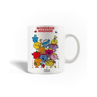 Ceramic Mug - Mr. Men and Little Miss - 30cl - White - Dishwasher Safe - Round