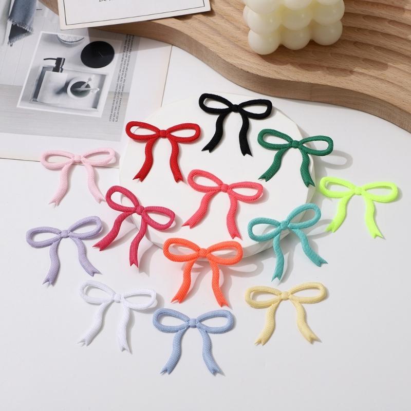 Polyester Craft Bows For DIY Hair Accessories Clothing Decors Material Easy To Attach Without Tools