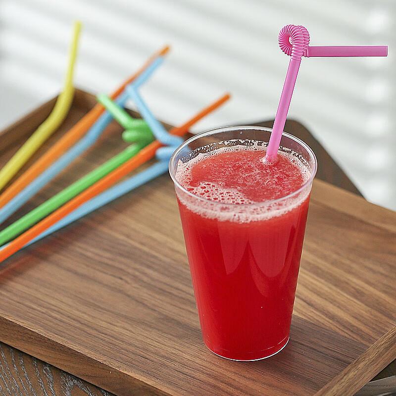 Einweg durchsichtige Bubble Tea Strohhalme