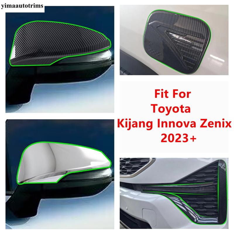Front Bumper Strip / Fog Light Eyebrow / Rearview Mirror / Fuel Cover Trim Accessories For Toyota  Kijang Innova Zenix  2024