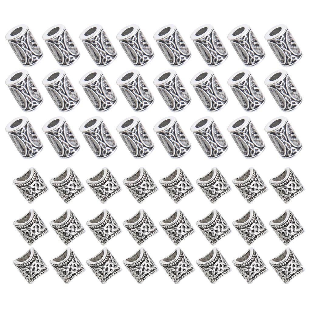 Dreadlocks Hair Bead Hair Braiding Cuffs Tubes Beads Braid Rings DIY Hair Styling Accessory