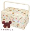Misasa The Bears' School Sewing Basket (with tray) Cream NO.1791