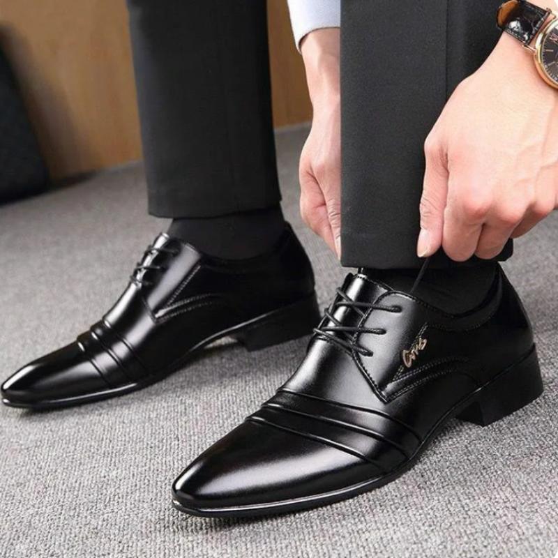 Business Men Dress Shoes Luxury Shoes Men Leather Original Anti-slip Oxford Shoe Pointed Wedding Shoes for Men Zapatos Hombre