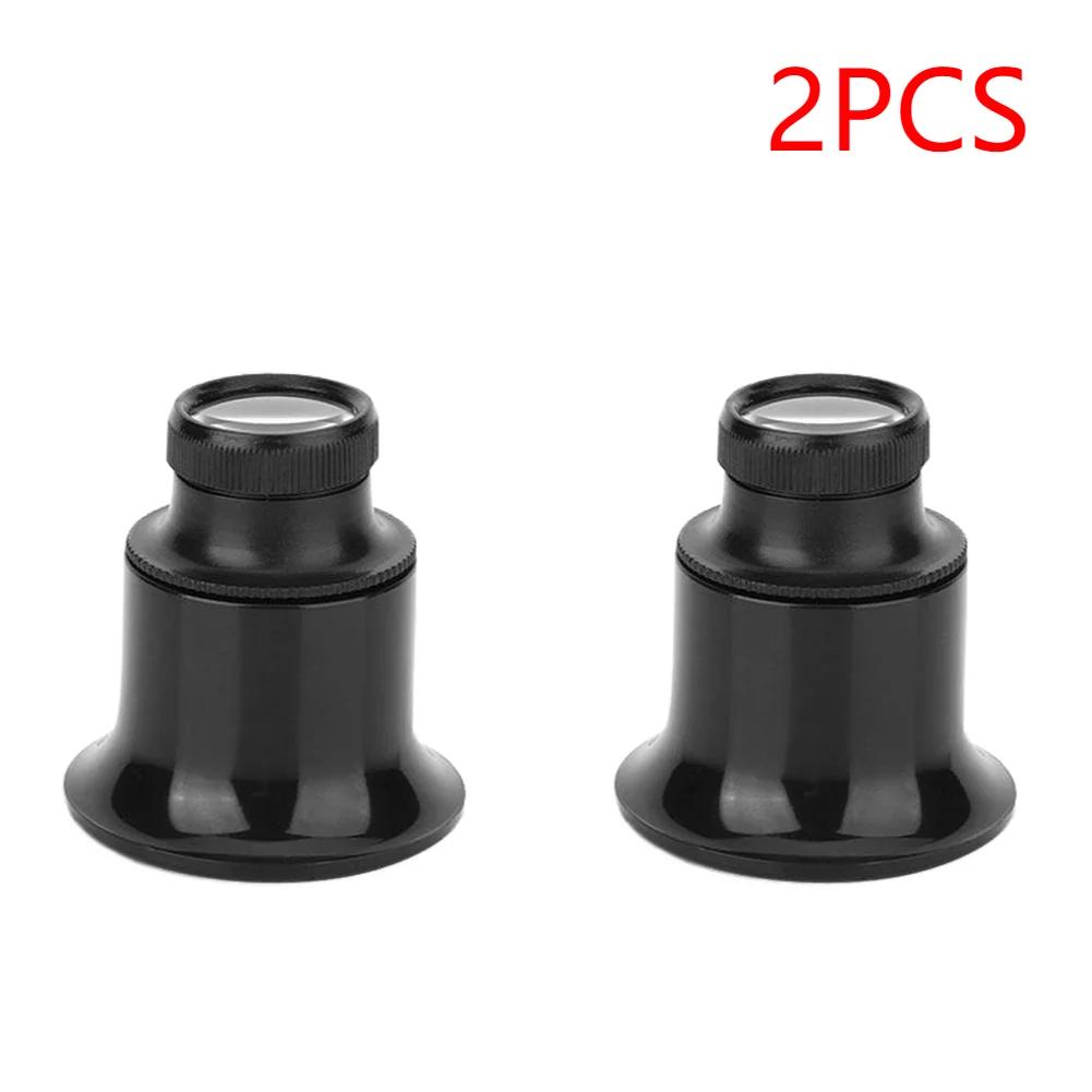 1-10PCS 20X Jeweler Watch Magnifier Tool Portable Monocular Magnifying Glass Loupe Lens for Eye Magnifier Len Watchmakers
