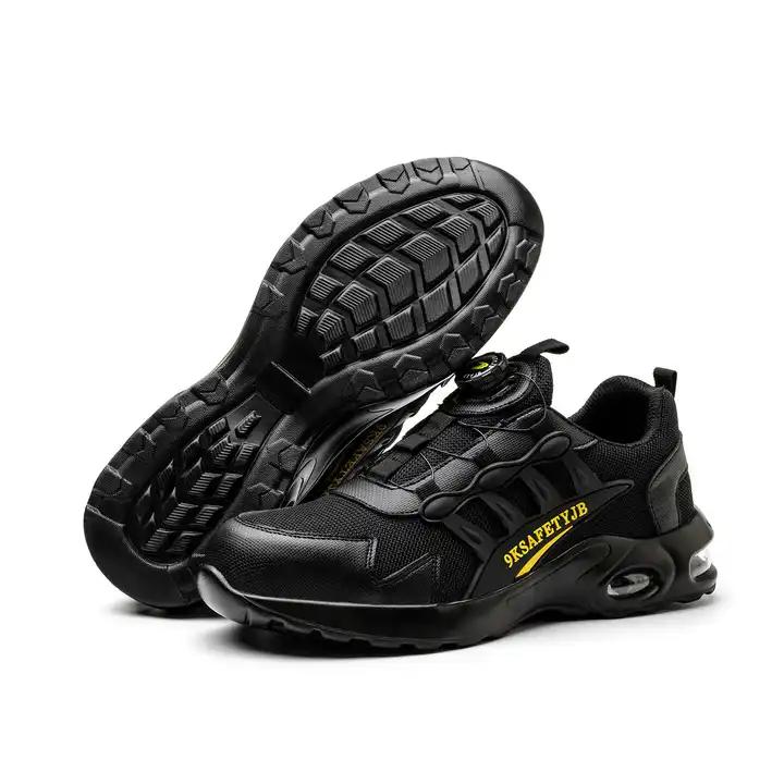 Buty ochronne męskie z niestandardowym logo, ze stalowym noskiem, antyprzebiciowe, sneakersy, oryginalny przycisk obrotowy, sportowe buty bezpieczne