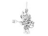 Silver Pendant Devil Czart Small Oxidized Pendant Demon Bies Silver