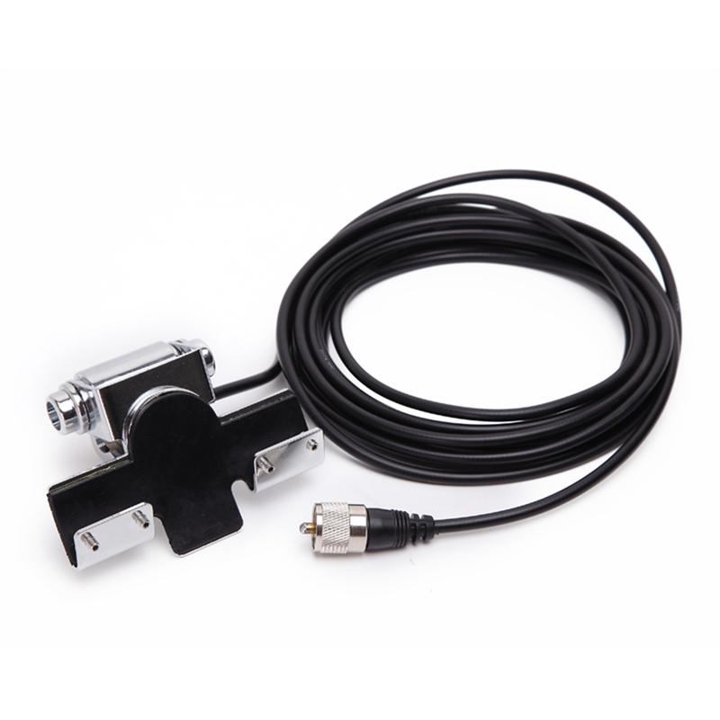 M63K-RB-400 With 5M Cable Silver Car Antenna Bracket Adjustable Angle Hatchback Door Suitable For QTY TYT Mobile Car Antenna Dur