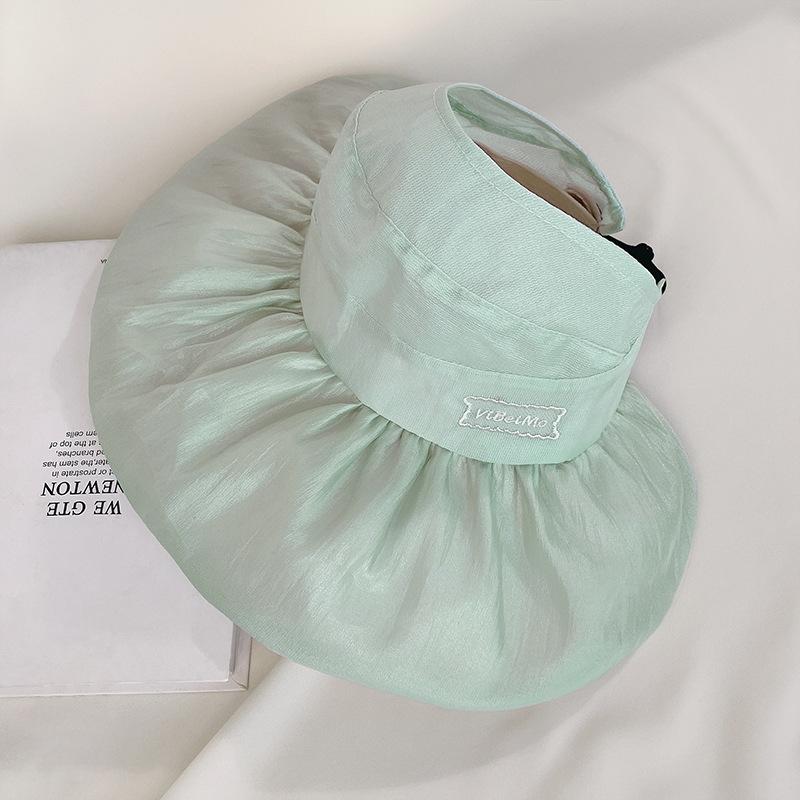 Sunscreen Empty Top Hat Children Summer Outdoor Versatile Sun Hat Wide Brim Shading UV Protection Bucket Hat