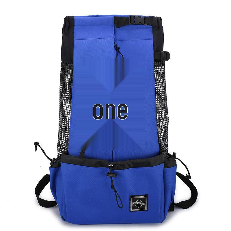 Pet Travel Backpack: Ventilated & Breathable Double Shoulder Bag for Dogs - Perfect for Biking & Shopping