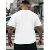 European Sizes Men's Latest Trend Short-sleeved T-shirt New Fashion Printed Loose Shirt Casual Versatile Round Neck Top Comfortable Shirt