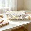 Cotton Pencil Pouch Zipper Stationery Pouch Portable Floral Pencil Case  Office Stationery