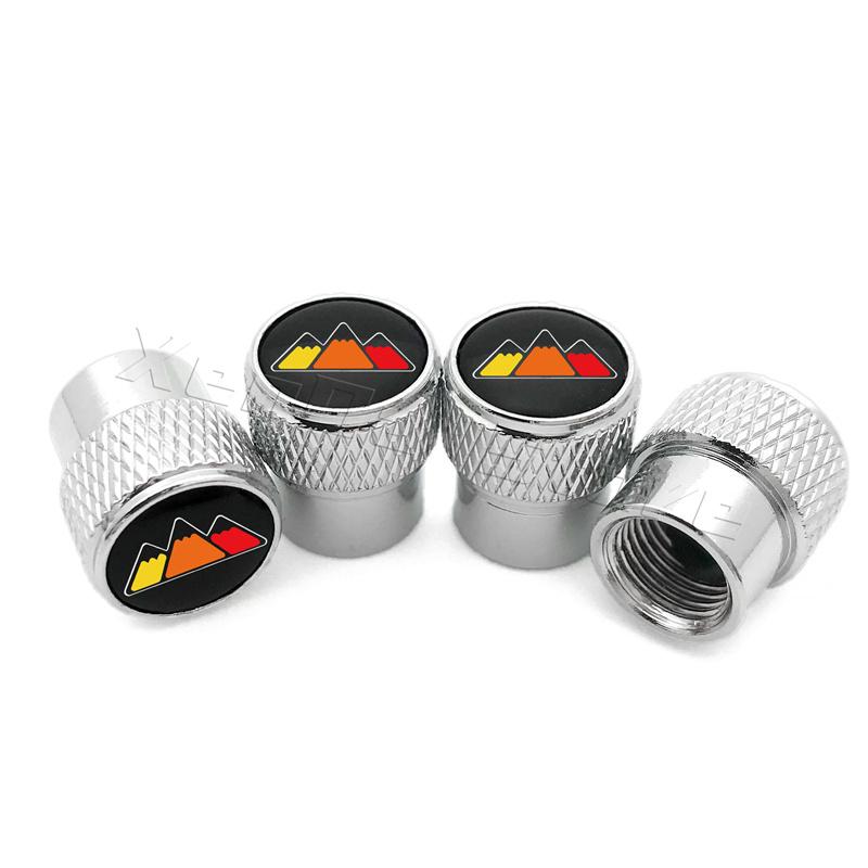 tkjzm7 Car Wheel Tire Valve Stem Caps 3 Tri Colors Emblem Logo For Toyota TRD Tacoma Tundra 4Runner Highlander RAV4 Tyre Accessories