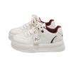 Women's shoes little white shoes women's new autumn breathable shoes casual versatile board shoes leather surface thick sole heightening shoes women