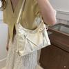Fashion Bow Design Women's Shoulder Hobos Bags Casual Soft Pu Ladies Backpack Handbags Simple Solid Color Girls Underarm Tote