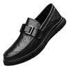 Soft Sole Comfortable Non-slip Men's Leather Shoes New Business British Style Casual Shoes One Pedal Breathable Lazy Doudou Shoes