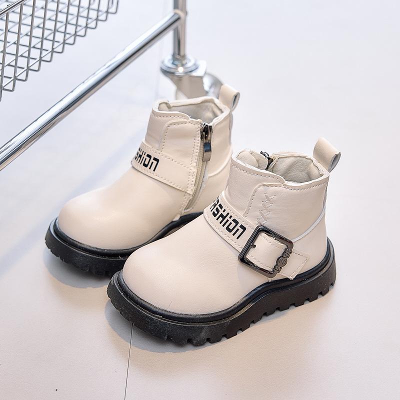 Unisex Kids Casual Mid Calf Martin Boots For Boys And Girls