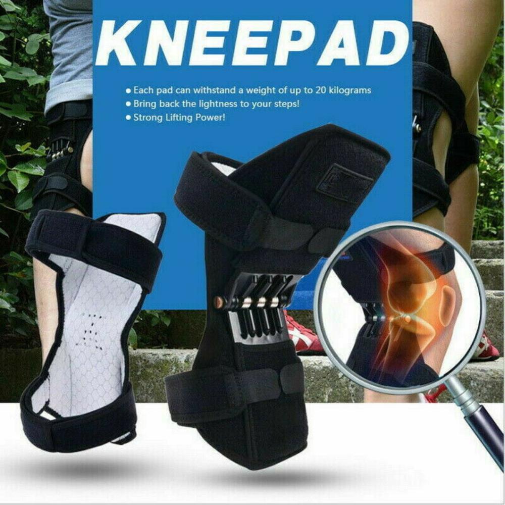 Chrániče kolen na podporu kloubů, pružinové, prodyšné, protiskluzové, Power Lift, chrániče kolen