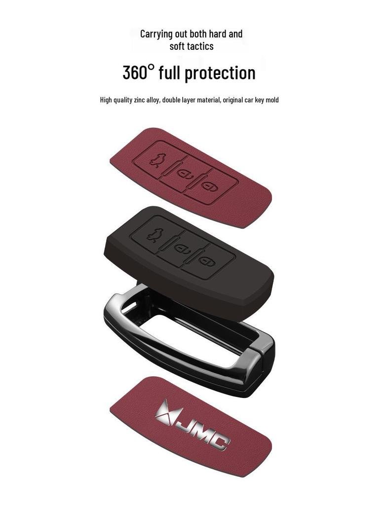 Jiangling Yuhu 7 & 9 Key Case for Fushun 23, Yusheng S350, and Yuhu 17 Car Accessories: Unisex Shell Cover.