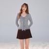 Women's Korean Style Doll Collar Knit Cardigan